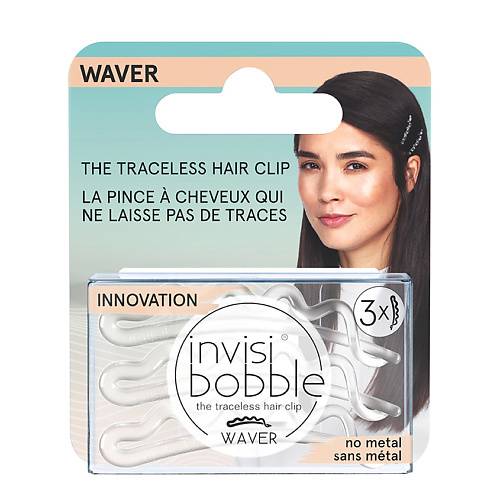 Инвизибабл Заколка для волос Crystal Clear, с подвесом, 3 шт (Invisibobble, Waver) фото 0