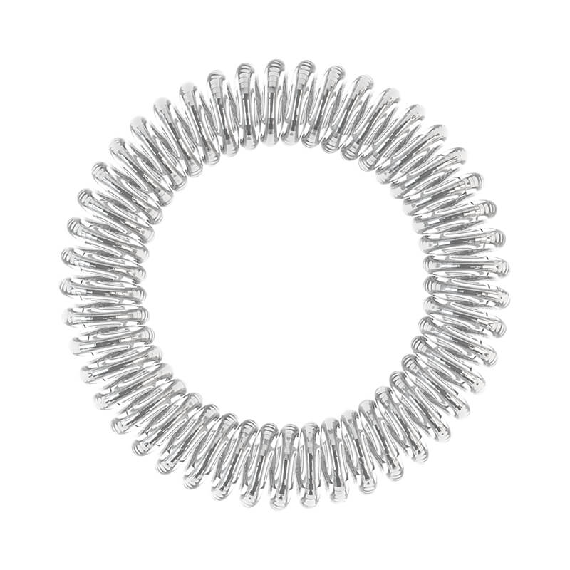 Инвизибабл Резинка-браслет для волос Chrome Sweet Chrome, с подвесом, 3 шт (Invisibobble, Slim) фото 1