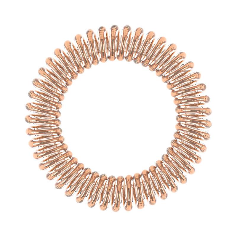 Инвизибабл Резинка-браслет для волос Bronze Me Pretty, с подвесом, 3 шт (Invisibobble, Slim) фото 1