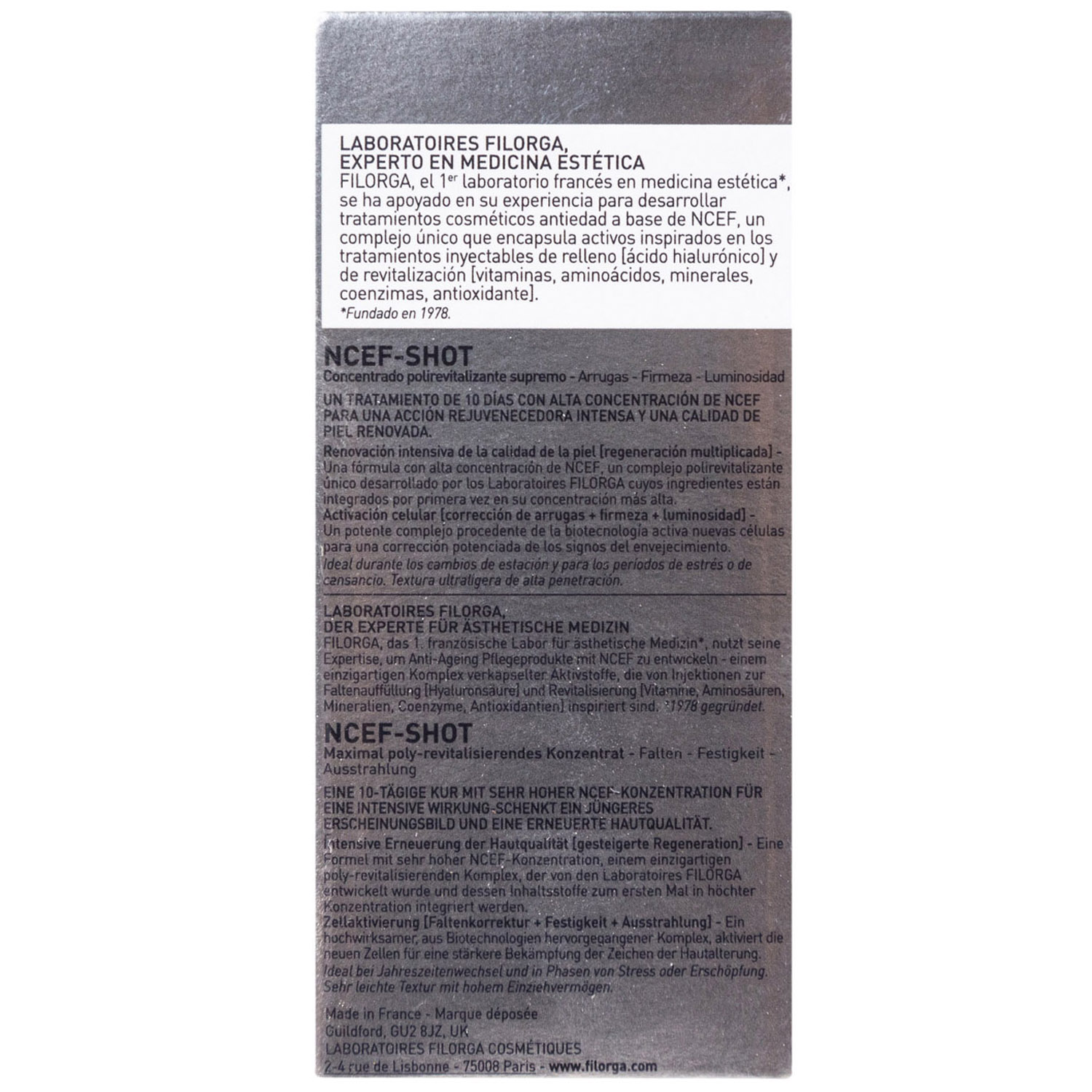 Филорга Идеальный восстанавливающий концентрат комплексного действия Shot, 15 мл (Filorga, Filorga NCЕF) фото 2