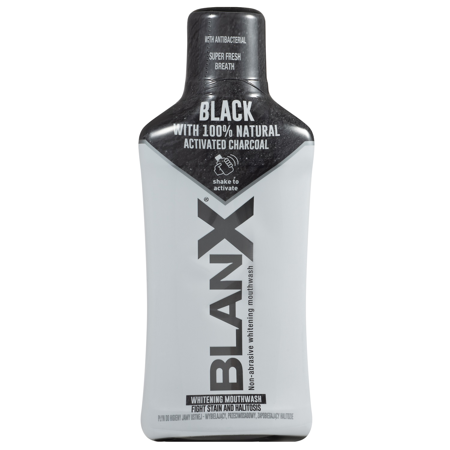 Blanx Ополаскиватель отбеливающий с углем, 500 мл (Blanx, Специальный уход Blanx) ополаскиватель для полости рта bluem mouthwash 250 мл