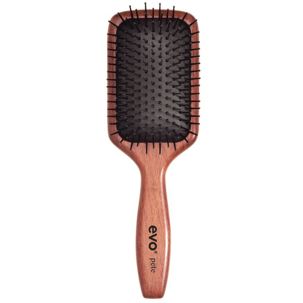 EVO Щетка массажная [Пит] с ионизацией для волос, 1 шт (EVO, brushes) щетка для волос evo [пит] щетка массажная с ионизацией для волос evo pete ionic paddle brush