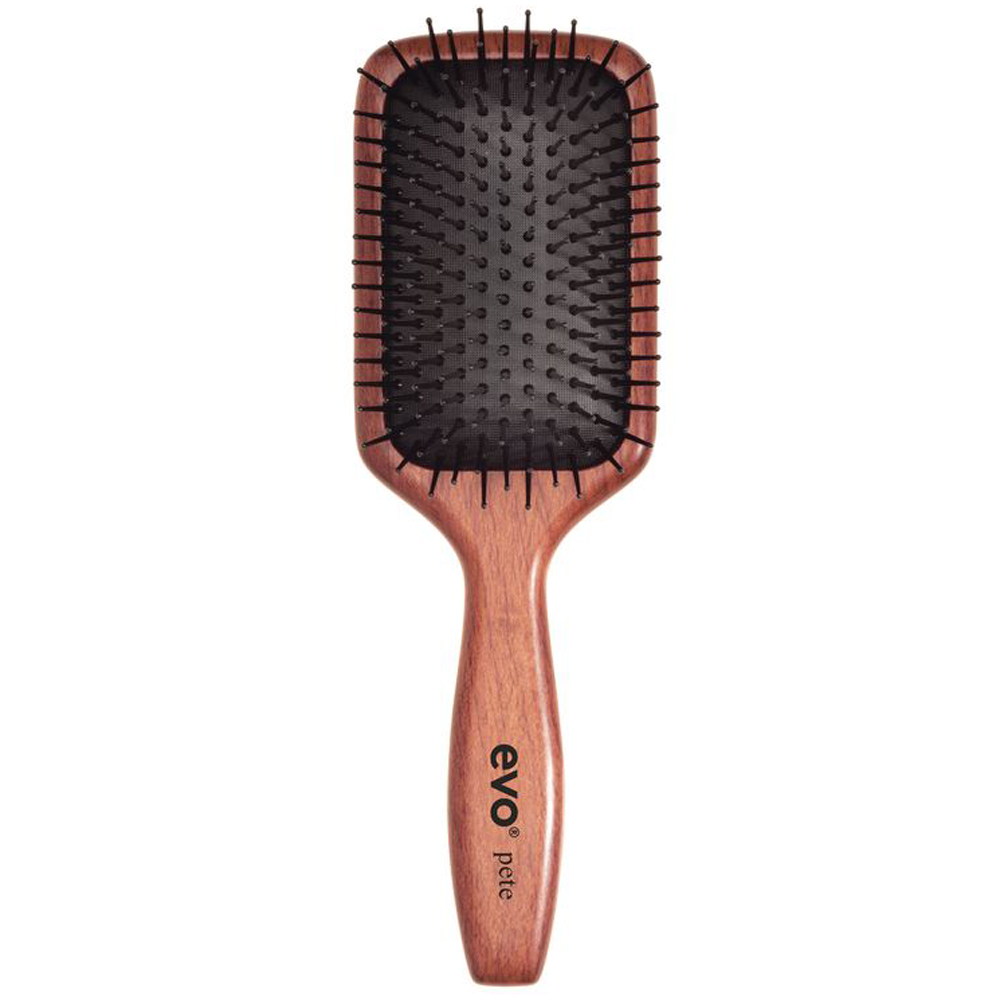 щетка для волос evo [пит] щетка массажная с ионизацией для волос evo pete ionic paddle brush EVO Щетка массажная [Пит] с ионизацией для волос, 1 шт (EVO, brushes)