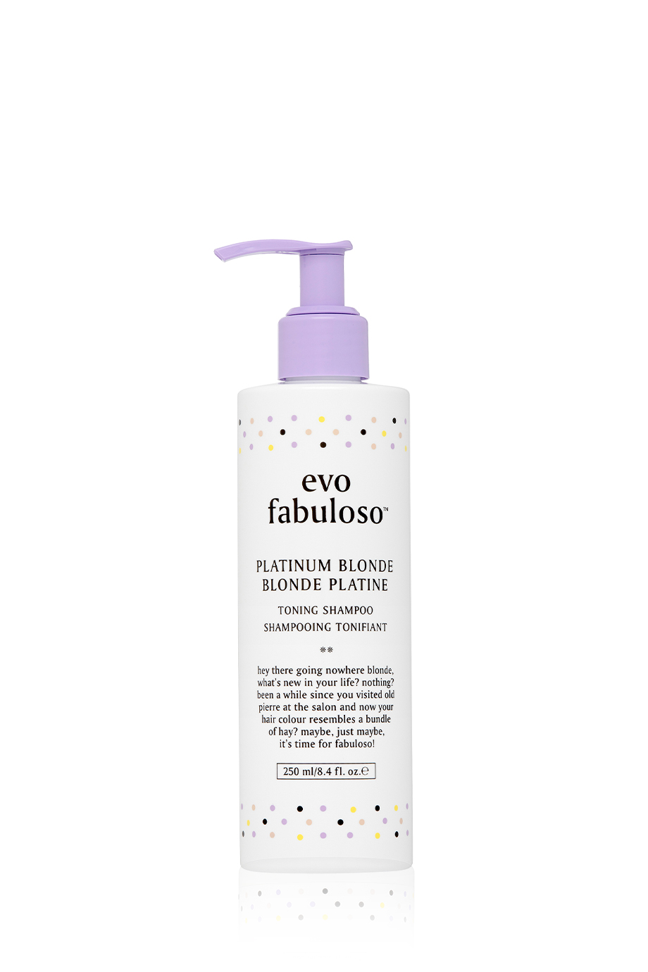 Фабулосо Интенсивный тонирующий шампунь-уход Platinum Blonde Toning Shampoo, 250 мл (Fabuloso, Тонирующие средства) фото 0