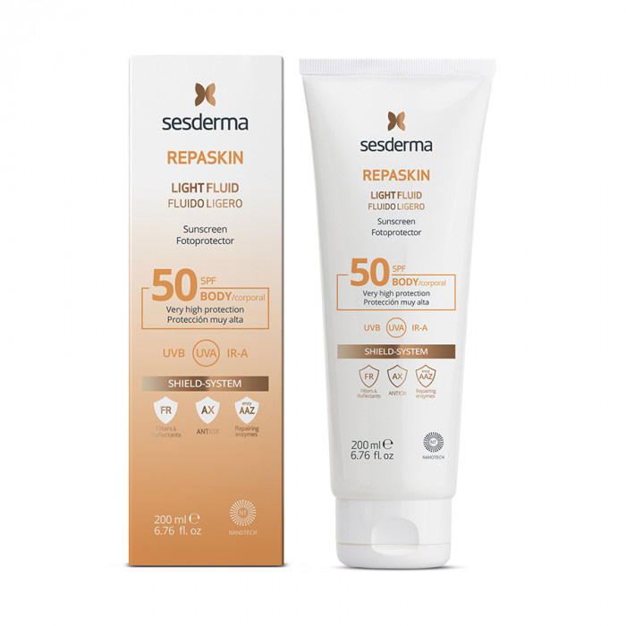 Sesderma Нежный солнцезащитный флюид для тела Light Fluid Body SPF 50, 200 мл (Sesderma, Repaskin)