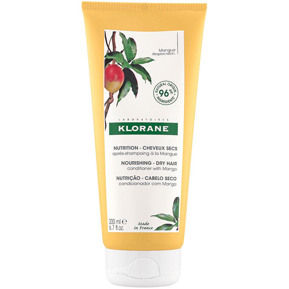 Klorane Бальзам-ополаскиватель с маслом манго для сухих волос 3+, 200 мл (Klorane, Манго) масло klorane манго для сухих волос 100 мл