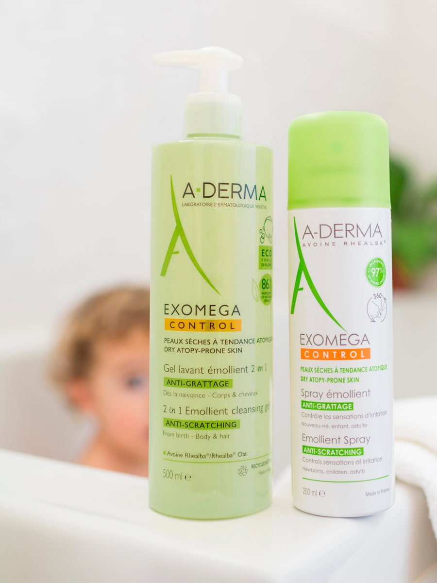 Адерма Очищающий гель 2-в-1 для тела и волос, 500 мл (A-Derma, Exomega Control) фото 5