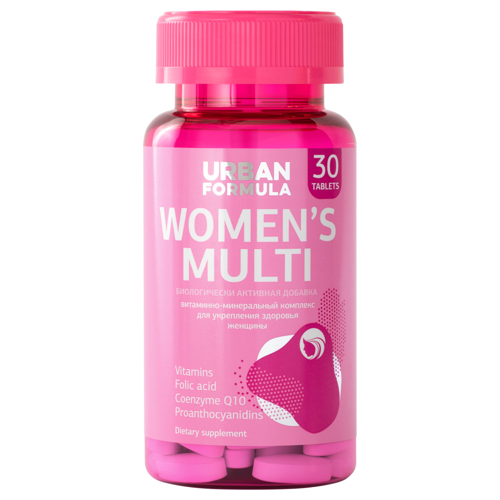 Купить Urban Formula Витаминно-минеральный комплекс для женщин от А до Zn Women's Multi, 30 таблеток (Urban Formula, Комплексы красоты)