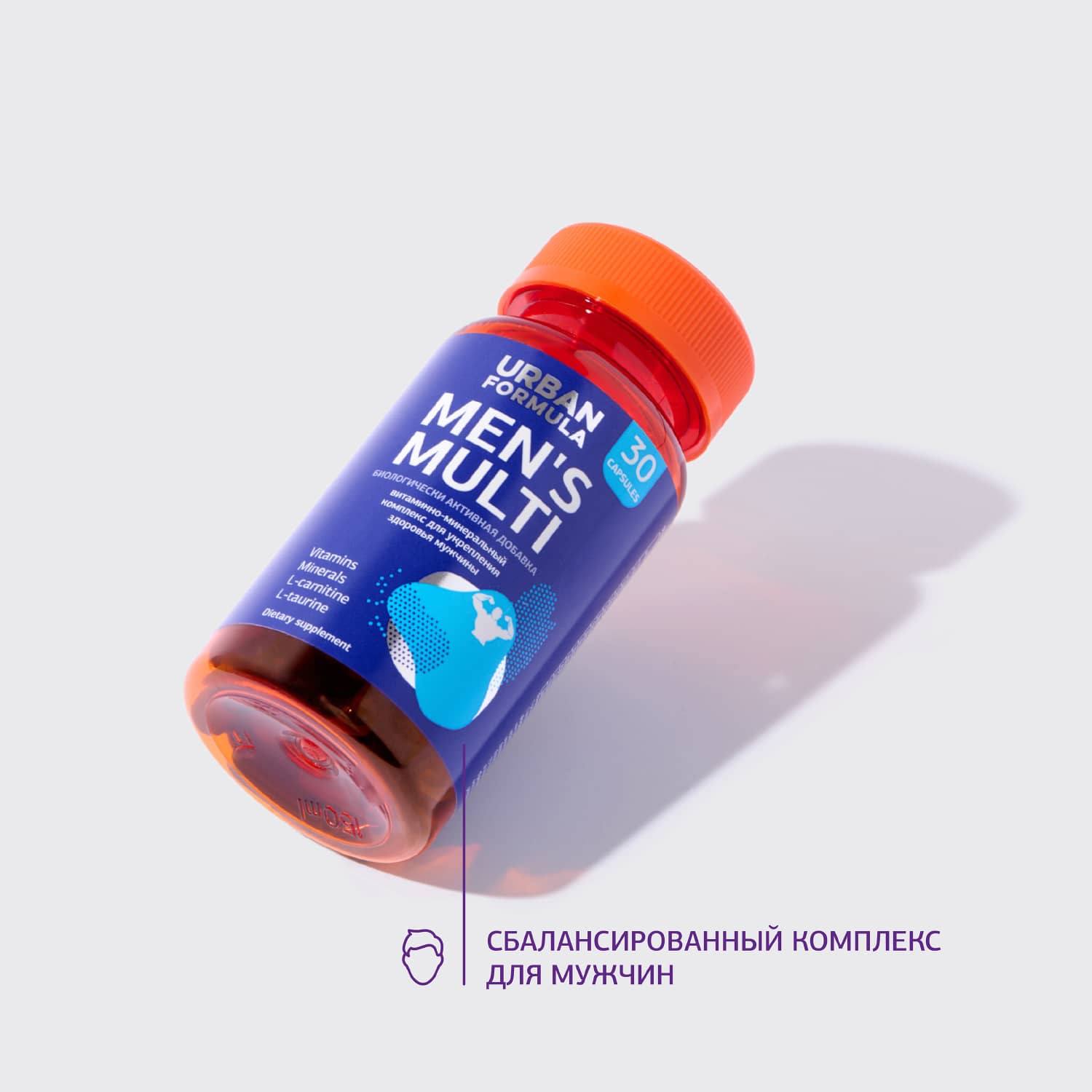 Урбан Формула Витаминно-минеральный комплекс для мужчин от А до Zn Men's Multi, 30 капсул (Urban Formula, General) фото 1