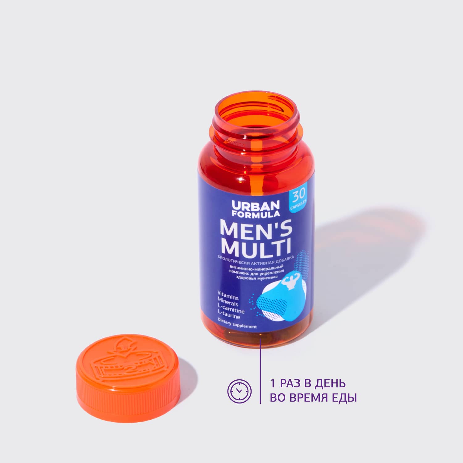 Урбан Формула Витаминно-минеральный комплекс для мужчин от А до Zn Men's Multi, 30 капсул (Urban Formula, General) фото 3