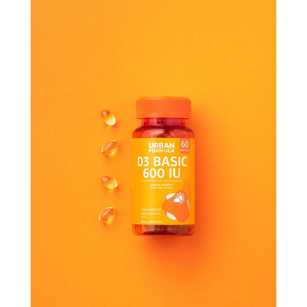 Урбан Формула Биологически активная добавка к пище D3 Basic 600 IU 