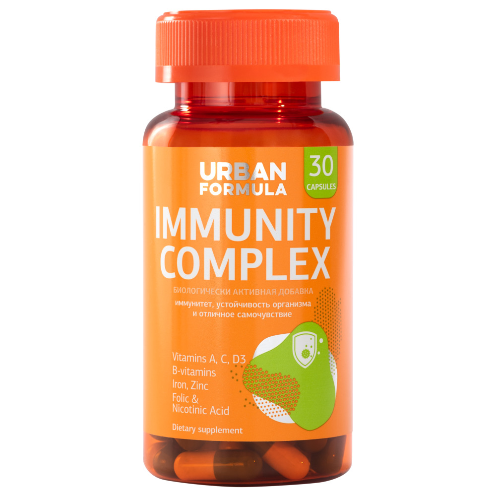 Урбан Формула Комплекс для иммунитета Immunity Complex, 30 капсул (Urban Formula, Общие комплексы) фото 0