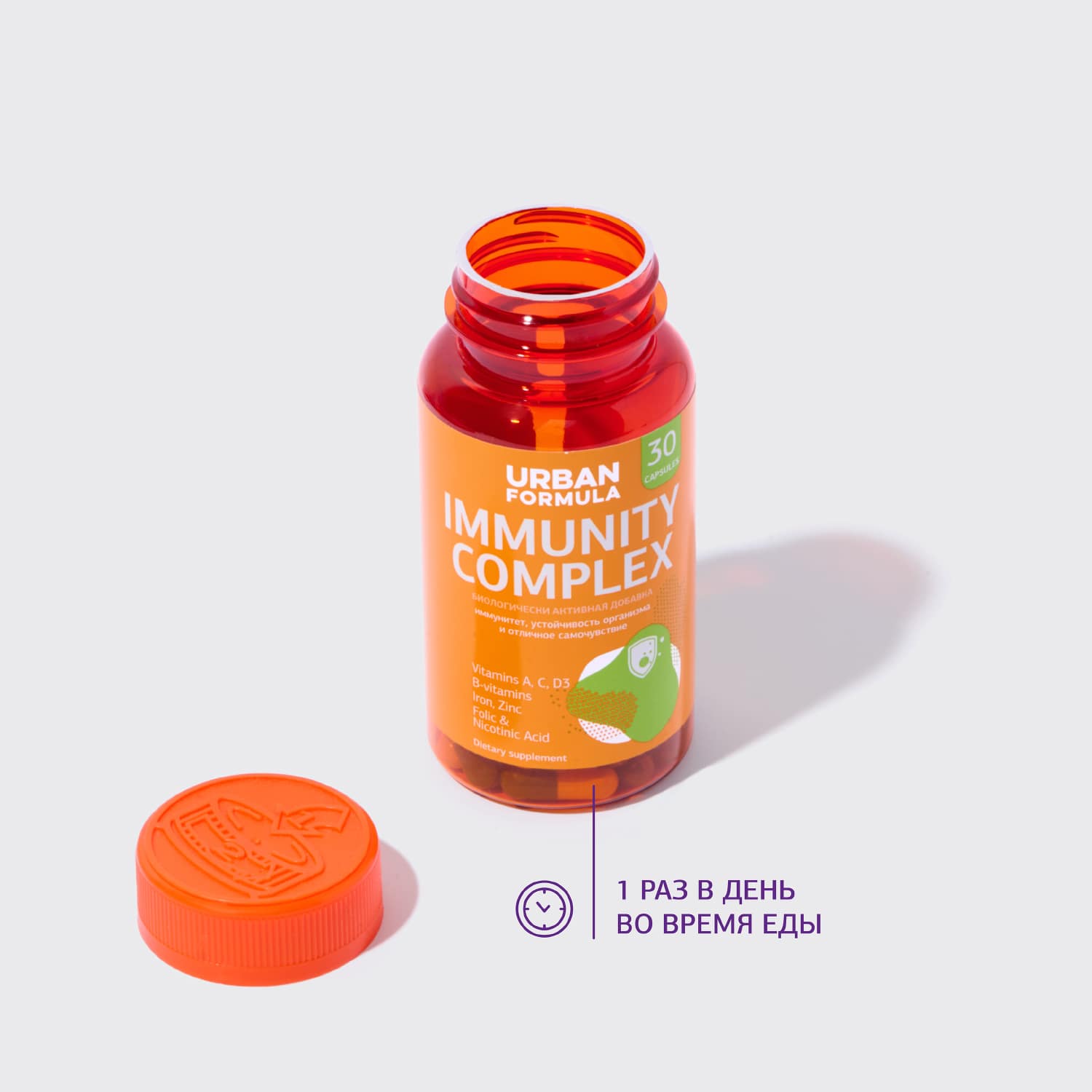 Урбан Формула Комплекс для иммунитета Immunity Complex, 30 капсул (Urban Formula, General) фото 3