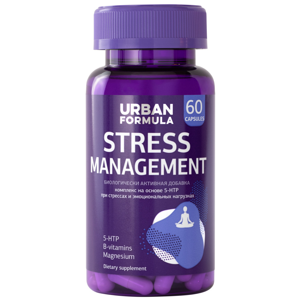 Urban Formula Антистрессовый комплекс с 5-HTP Stress Management, 60 капсул (Urban Formula, Special)