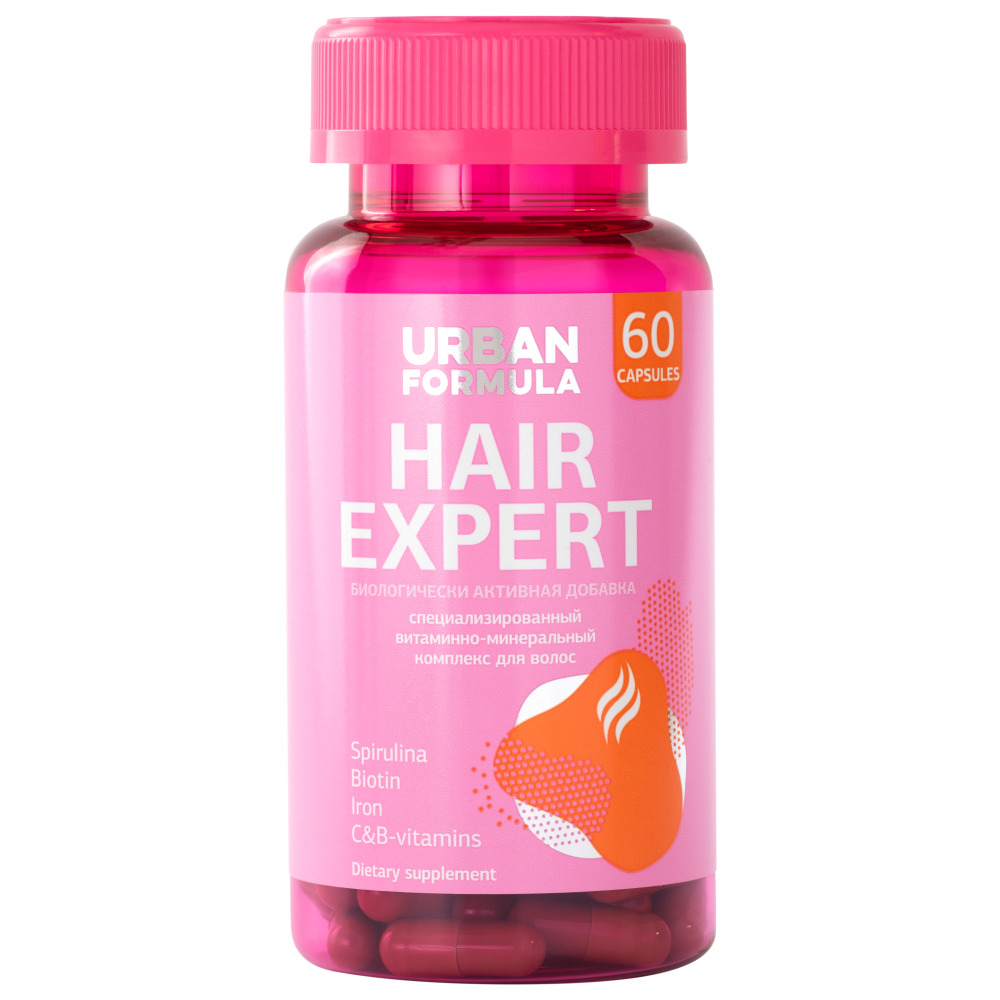 Урбан Формула Комплекс Urban Formula для красоты волос Hair Expert, 60 капсул (Urban Formula, Beauty) фото 0