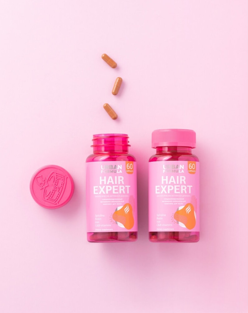 Урбан Формула Комплекс Urban Formula для красоты волос Hair Expert, 60 капсул (Urban Formula, Beauty) фото 7