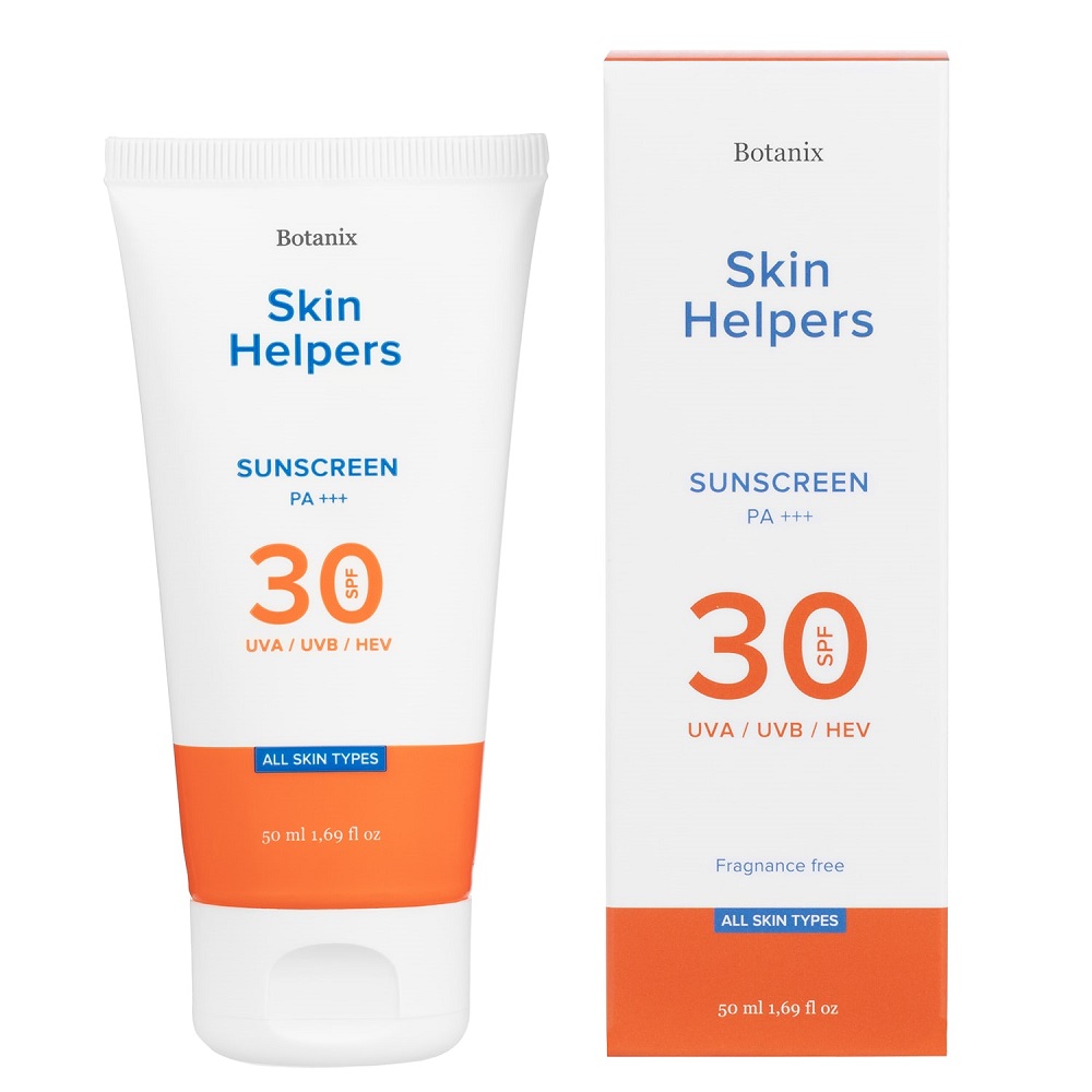 Купить Skin Helpers Солнцезащитный крем Botanix SPF 30, 50 мл (Skin Helpers, SPF защита)