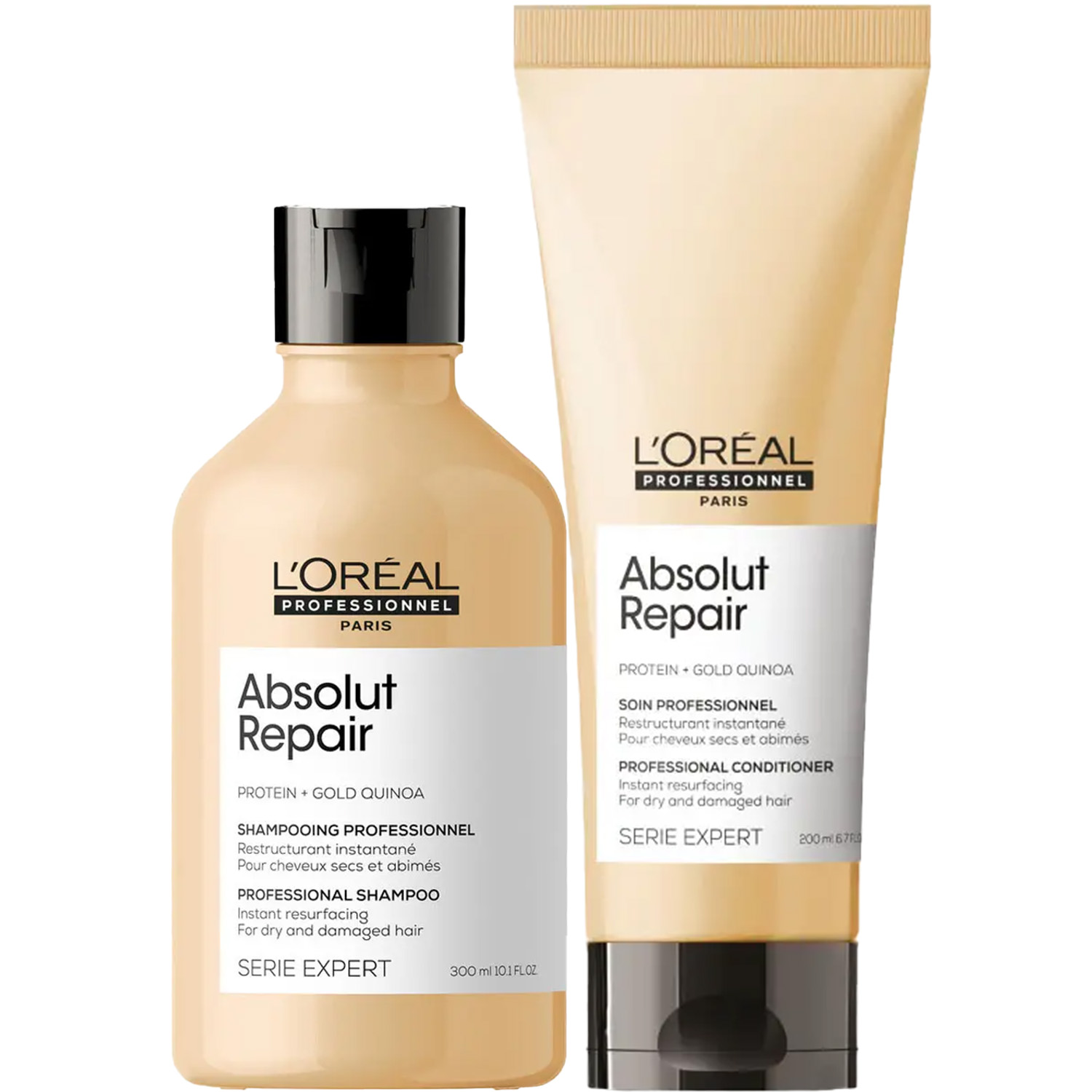 Лореаль Профессионель Программа Absolut Repair базовый уход: шампунь 300 мл + кондиционер 200 мл (L'oreal Professionnel, Serie Expert) фото 5