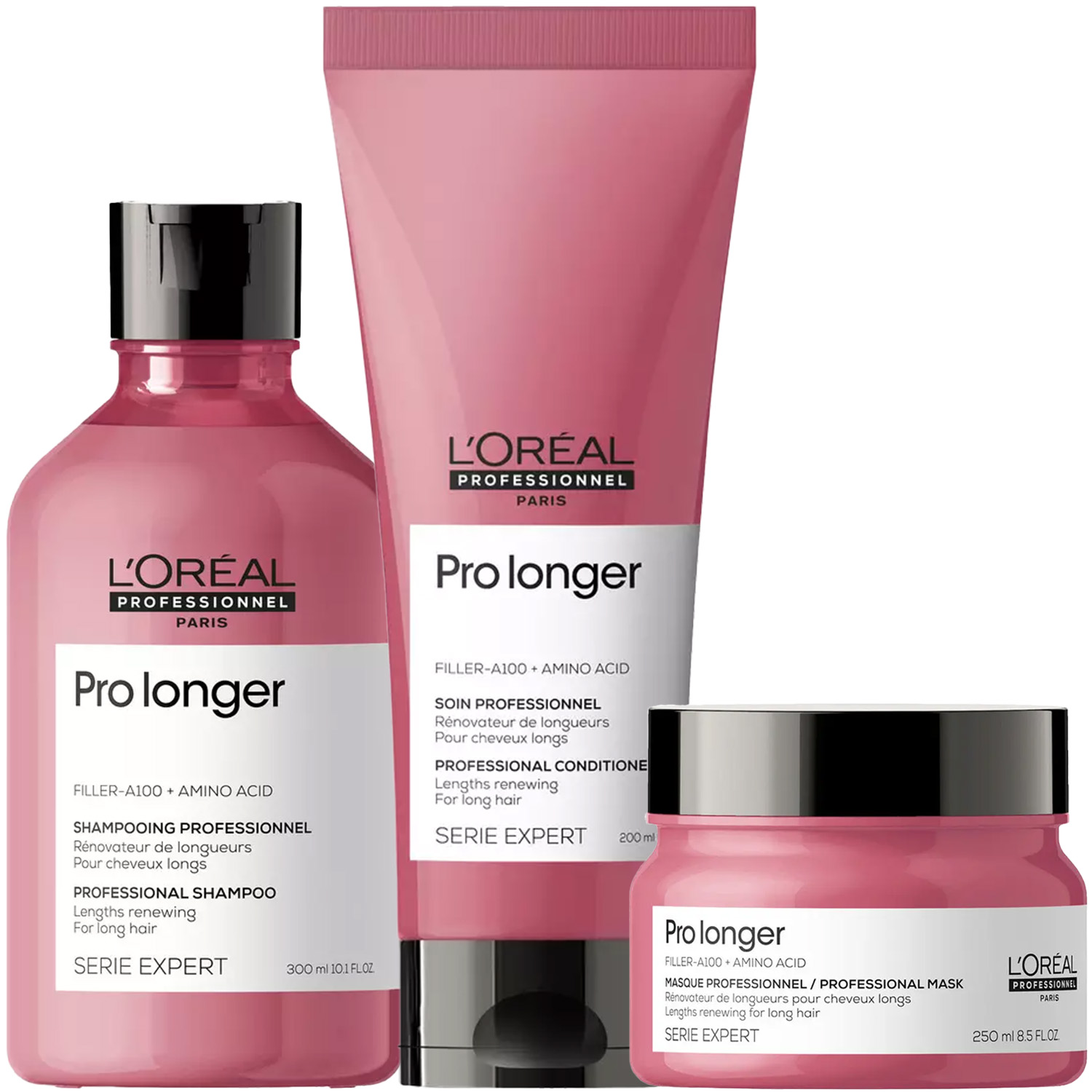 Лореаль Профессионель Программа Pro Longer комплексный уход: шампунь 300 мл + кондиционер 200 мл + маска 250 мл (L'oreal Professionnel, Serie Expert) Лореаль Профессионель Программа Pro Longer комплексный уход: шампунь 300 мл + кондиционер 200 мл + маска 250 мл (L'oreal Professionnel, Serie Expert) фото 5