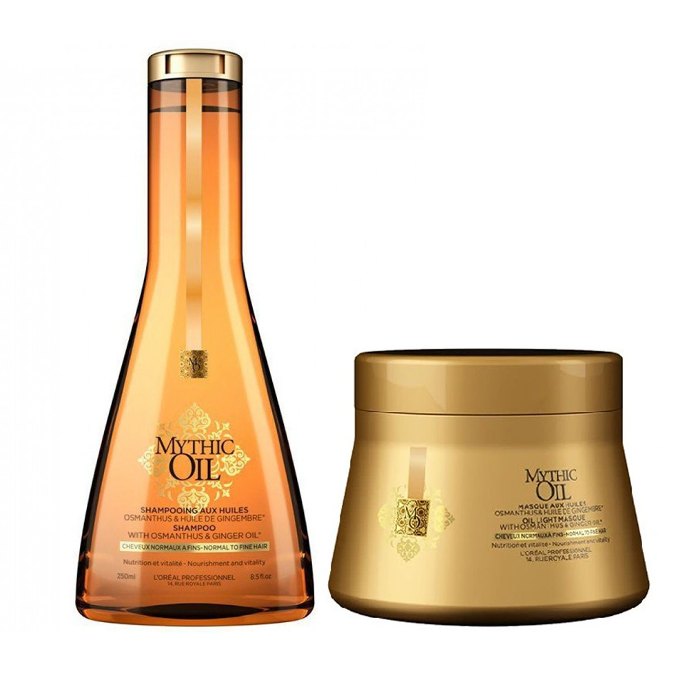 Лореаль Профессионель Набор Mythic Oil: Шампунь для тонких волос, 250 мл + Маска для тонких волос, 200 мл (L'oreal Professionnel, Serie Expert) фото 0