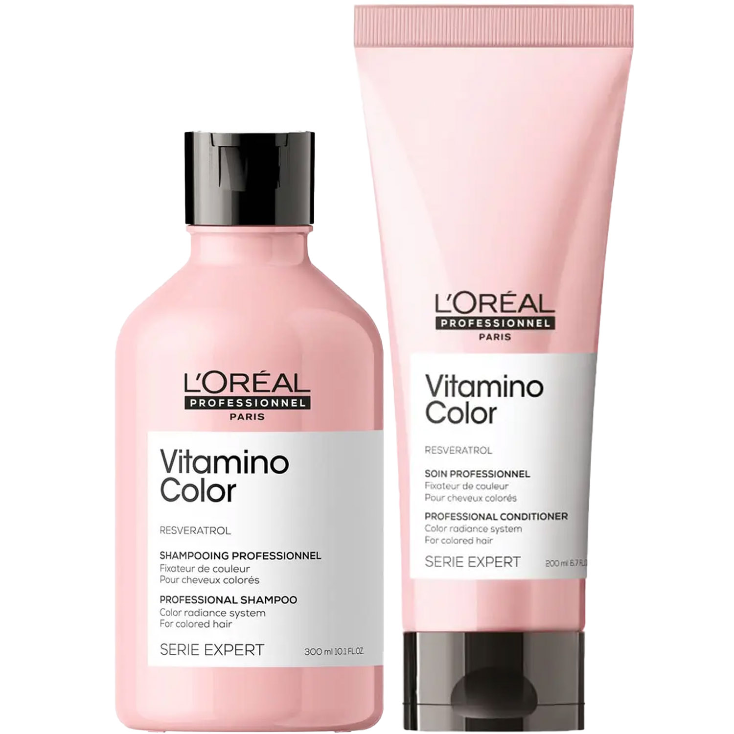 Лореаль Профессионель Программа Vitamino Color базовый уход: шампунь 300 мл + кондиционер 200 мл (L'oreal Professionnel, Serie Expert) фото 5