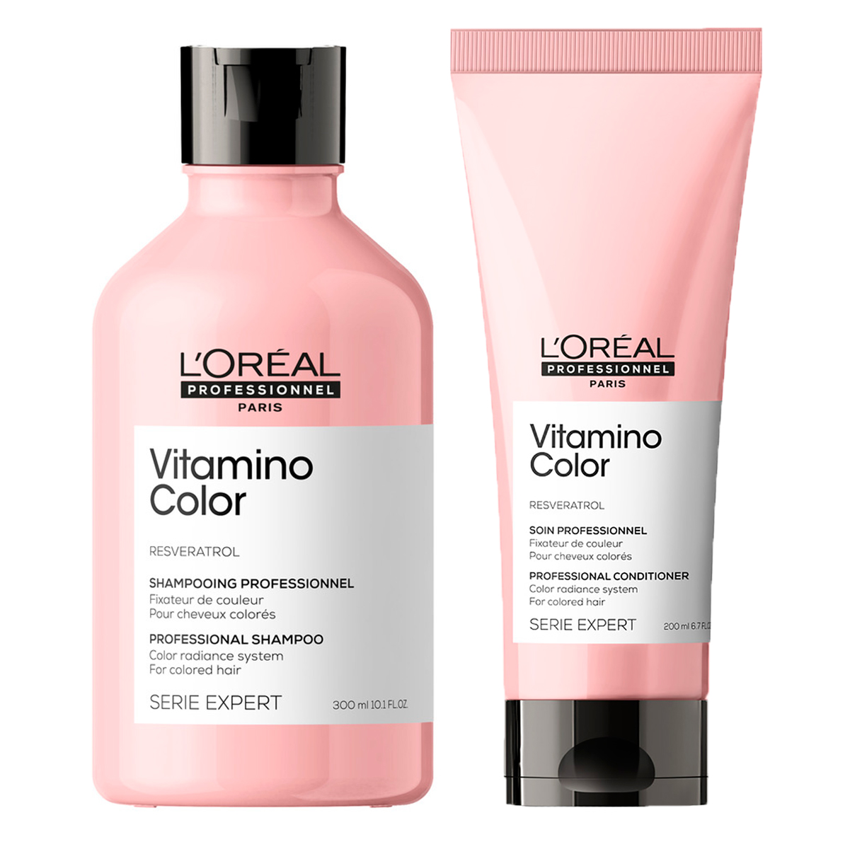 L'oreal Professionnel Набор Vitamino Color: Шампунь, 300 мл + Кондиционер, 200 мл (L'oreal Professionnel, Serie Expert) l oreal professionnel serie expert vitamino color кондиционер для окрашенных волос 200 мл