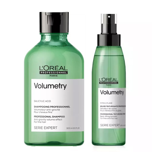 Loreal Professionnel Набор: Шампунь Volumetry для придания объема тонким волосам, 300 мл + Cпрей-уход несмываемый Volumetry для придания объема, 125 мл (Loreal Professionnel, Serie Expert)