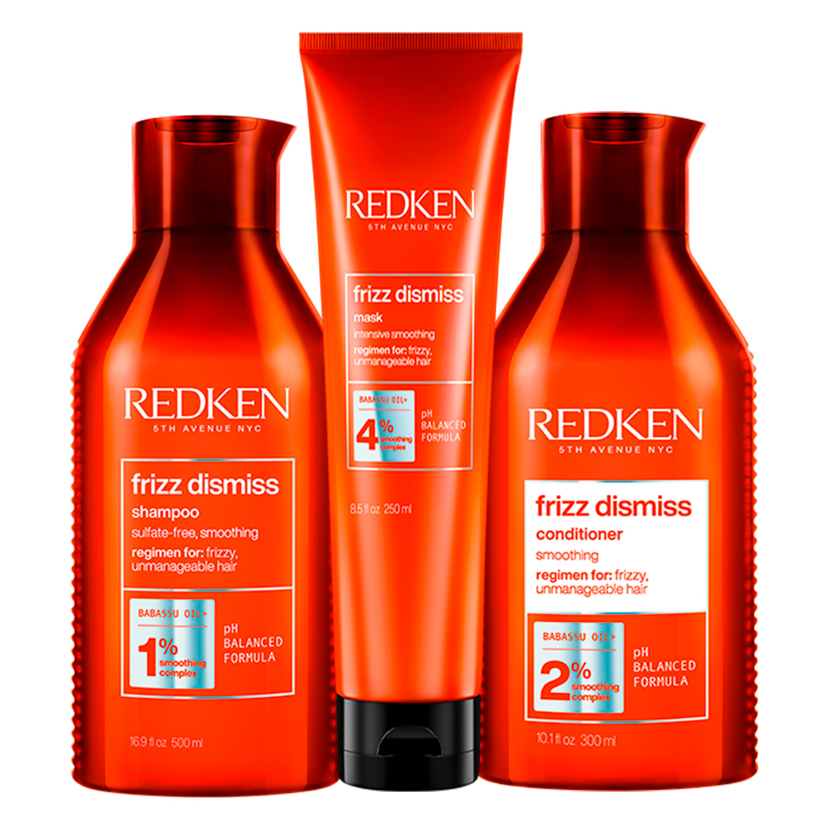 Redken Набор для дисциплины всех типов непослушных волос: Шампунь, 300 мл + Кондиционер, 300 мл + Маска 250 мл (Redken, Уход за волосами)