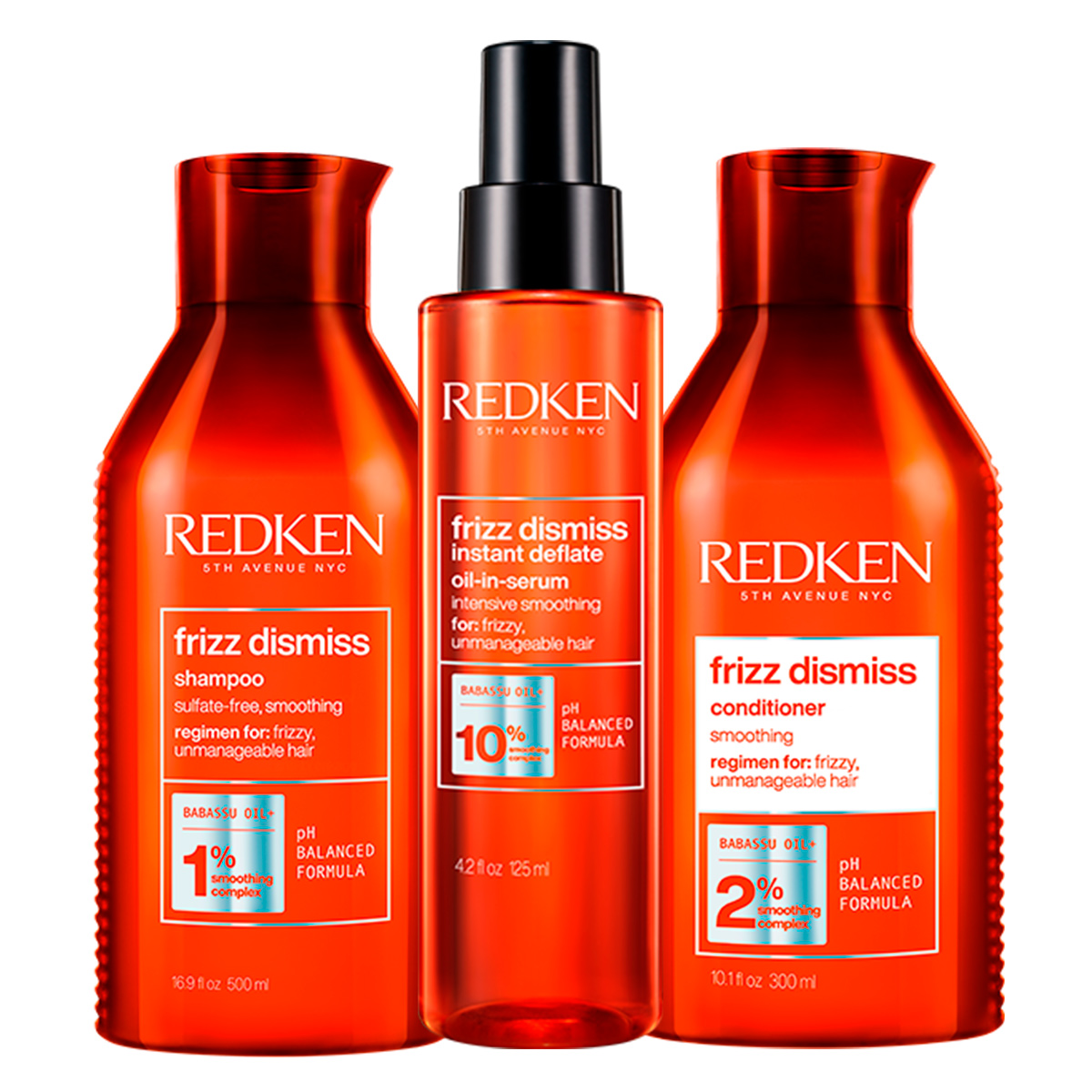 Купить Redken Набор для дисциплины всех типов непослушных волос: Шампунь, 300 мл + Кондиционер, 300 мл + Масло-сыворотка, 125 мл (Redken, Уход за волосами), США