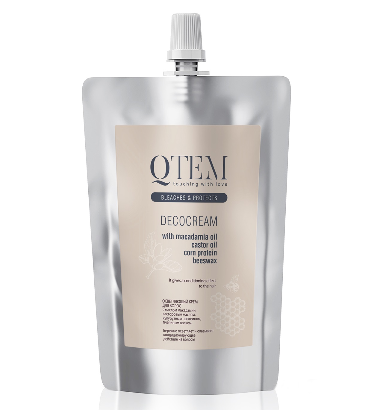 Кьютэм Осветляющий крем для волос Decocream с маслом макадамии, 500 мл (Qtem, Color Service) фото 0
