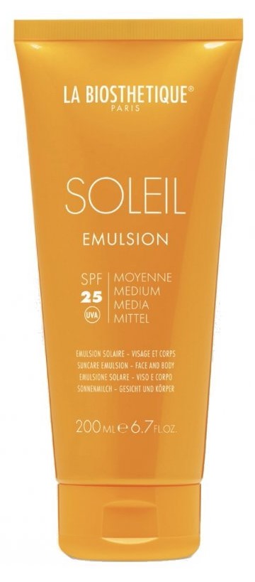 Ля Биостетик Солнцезащитная эмульсия для лица и тела Emulsion Solaire SPF 25, 200 мл (La Biosthetique, Methode Soleil) фото 0