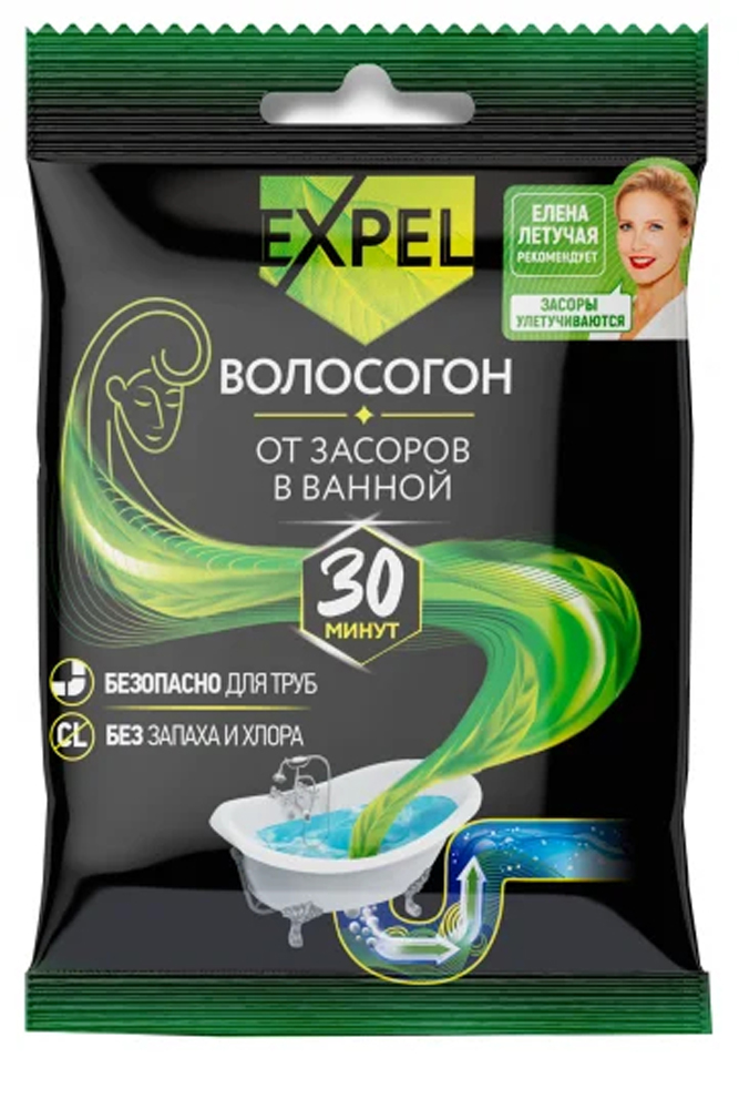 Экспел Саше от засоров из волос, 50 г (Expel, Средства от засоров) фото 0
