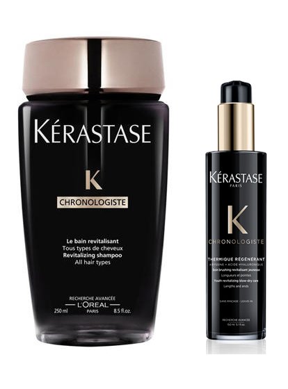 Керастаз Набор: шампунь 250 мл + термо-уход 150 мл (Kerastase, Chronologiste) фото 0