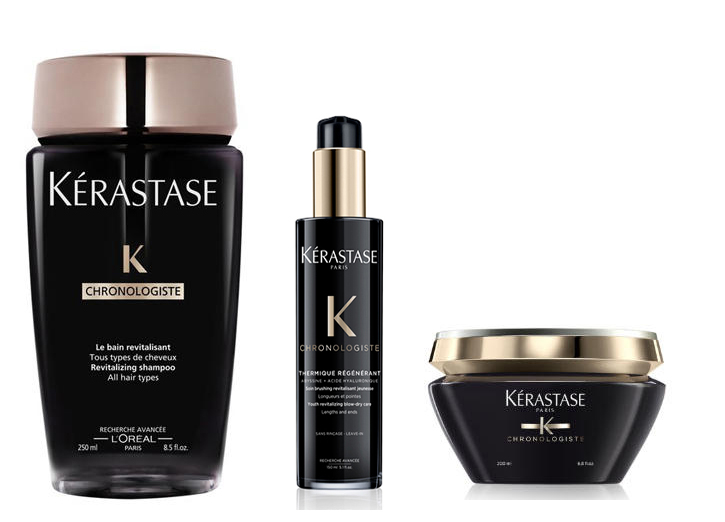Керастаз Набор: шампунь 250 мл + маска 200 мл + термо-уход 150 мл (Kerastase, Chronologiste) фото 0