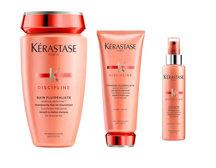 Керастаз Набор: шампунь 250 мл + молочко 200 мл + спрей 150 мл (Kerastase, Discipline) фото 0
