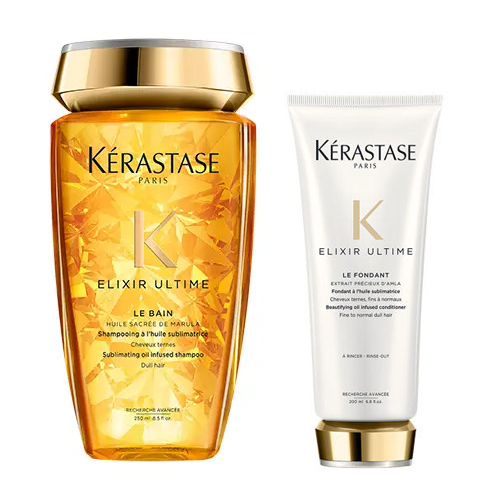 Керастаз Набор: шампунь 250 мл + молочко 200 мл (Kerastase, Elixir Ultime) фото 0