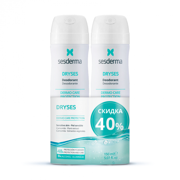 Сесдерма Набор: Aerosol Дезодорант, 150 мл х 2 шт (Sesderma, Dryses) фото 0