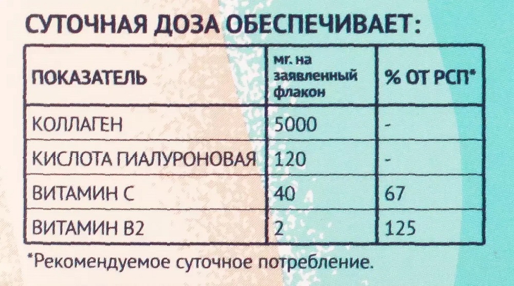 Кьютэм Комплекс «Морской коллаген 5000 мг + гиалуроновая кислота 120 мг», 12 флаконов х 25 мл (Qtem, Supplement) фото 6