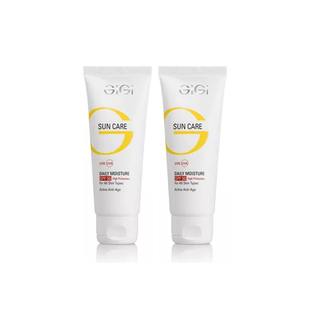 GiGi Крем увлажняющий защитный антивозрастной SPF 50, 75 мл х 2шт (GiGi, Sun Care)