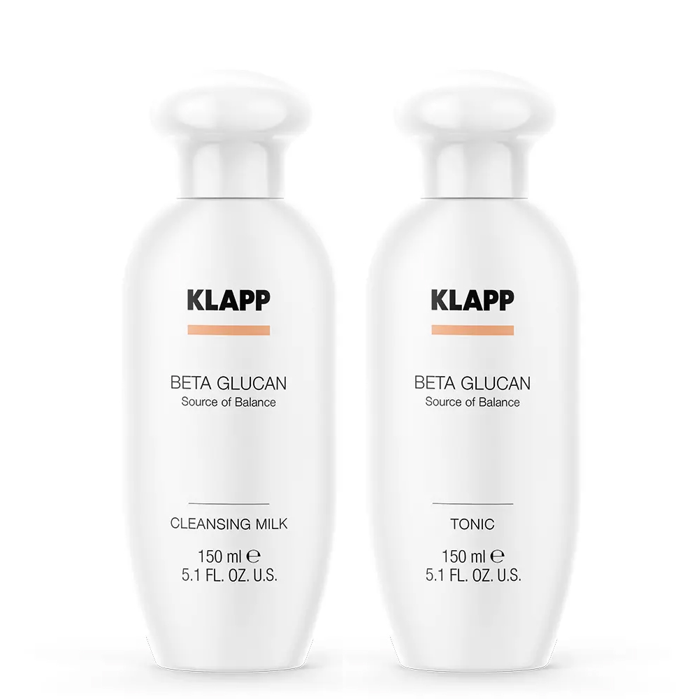 

Klapp Набор "Бережное очищение": молочко 150 мл + тоник 150 мл (Klapp, Beta glucan), Beta glucan