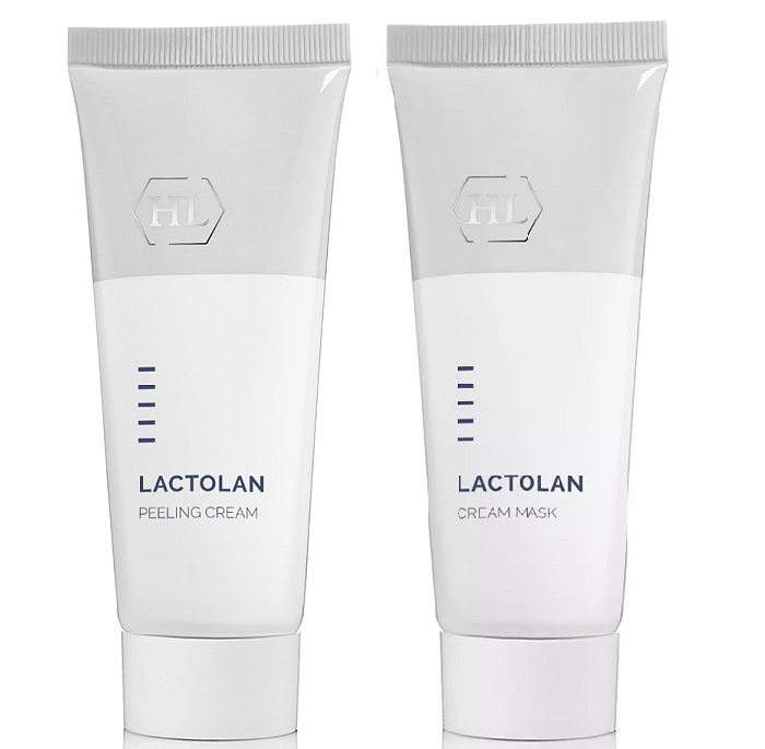 питательная крем маска увлажняет смягчает holy land lactolan cream mask 70 мл Holyland Laboratories Набор Пилинг и восстановление: пилинг-крем 70 мл + маска 70 мл (Holyland Laboratories, Lactolan)