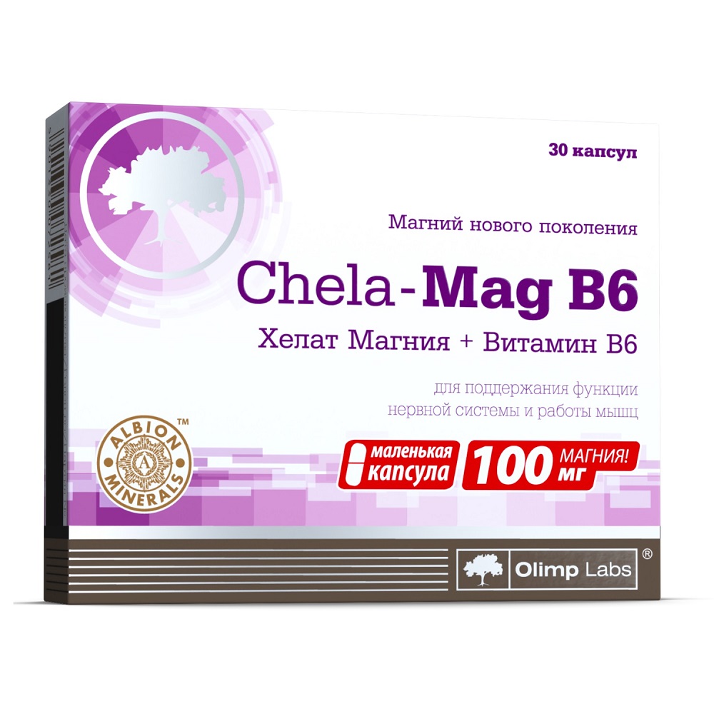 Олимп Лабс Биологически активная добавка Chela-Mag B6, 690 мг, №30 (Olimp Labs, Витамины и Минералы) фото 0