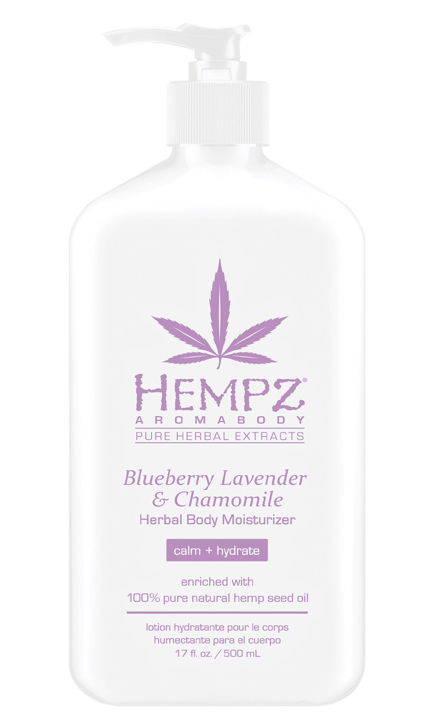 Hempz Увлажняющее молочко для тела Blueberry Lavender  Chamomile Herbal Body, 500 мл (Hempz, Лаванда, ромашка и дикие ягоды)