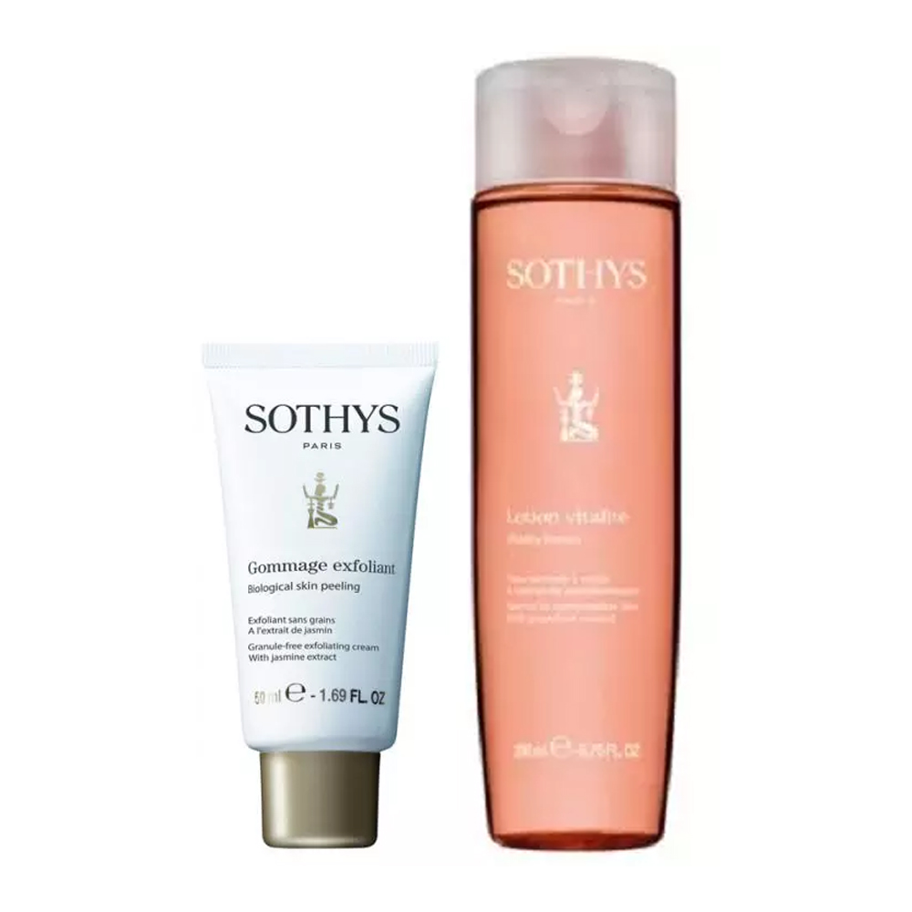 Sothys Набор Очищение: эксфолиант 50 мл + тоник 200 мл (Sothys, Cleansing) sothys набор очищение эксфолиант 50 мл тоник 200 мл sothys cleansing