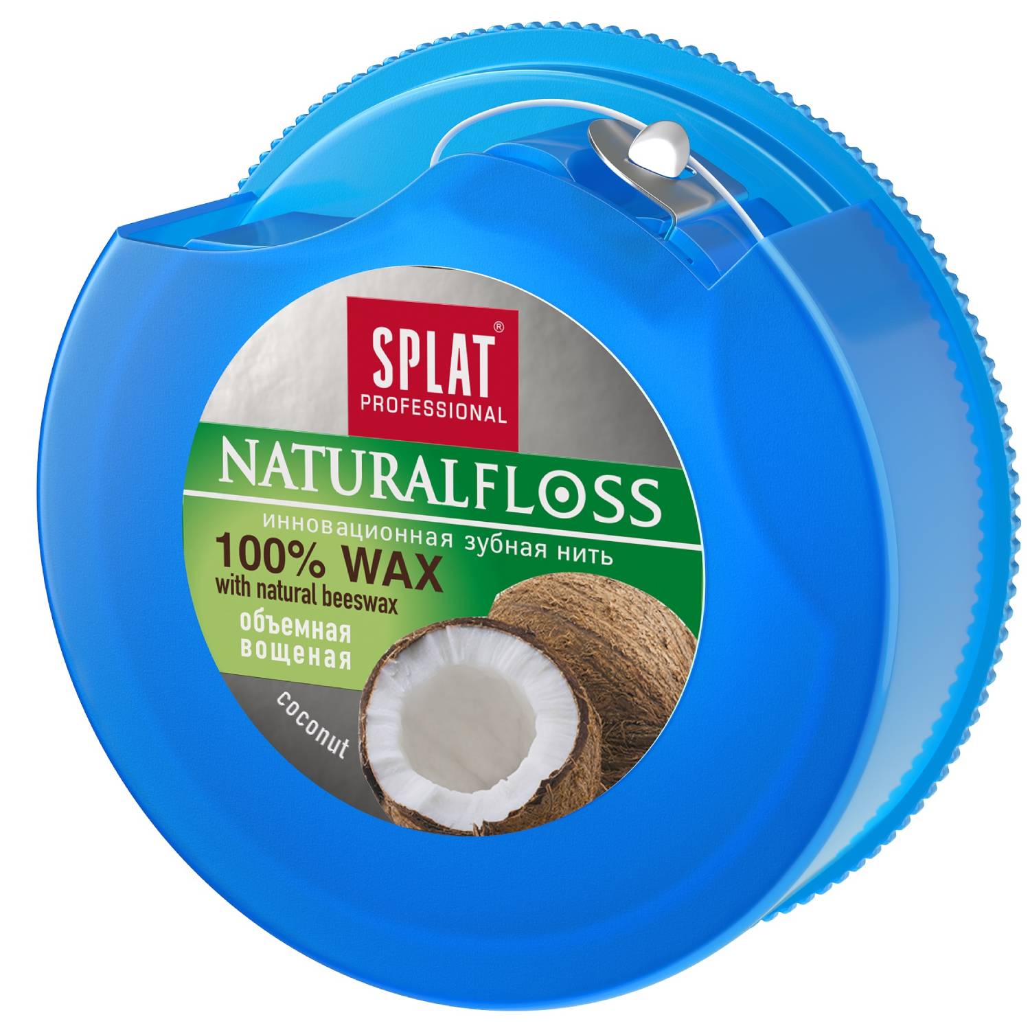 Сплат Объемная зубная нить DentalFloss Natural Wax с ароматом кокоса 14+, 40 м (Splat, Professional) фото 10