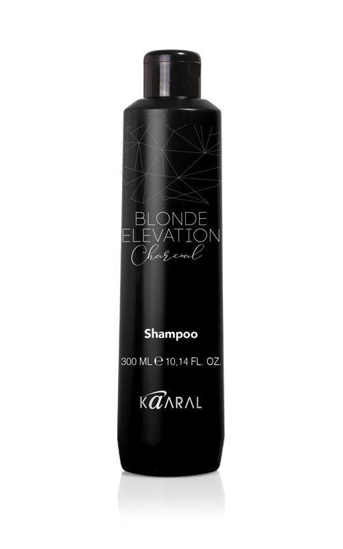 Kaaral Черный угольный тонирующий шампунь для волос Charcoal, 300 мл (Kaaral, Blonde Elevation)
