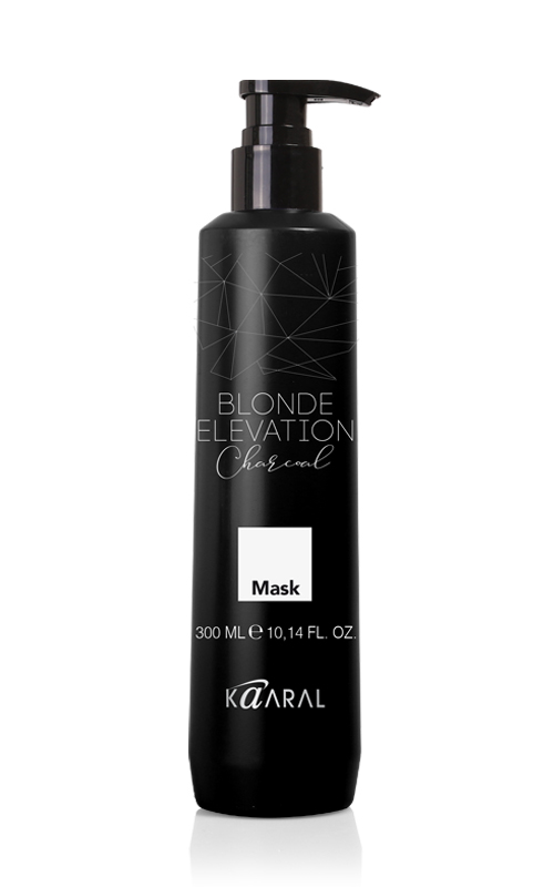 Kaaral Черная угольная тонирующая маска для волос Charcoal Mask, 300 мл (Kaaral, Blonde Elevation)