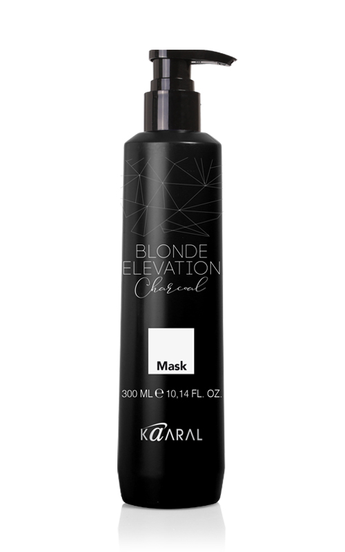 Kaaral Черная угольная тонирующая маска для волос Charcoal Mask, 300 мл (Kaaral, Blonde Elevation) kaaral антижелтая маска для волос yellow out mask 300 мл kaaral blonde elevation