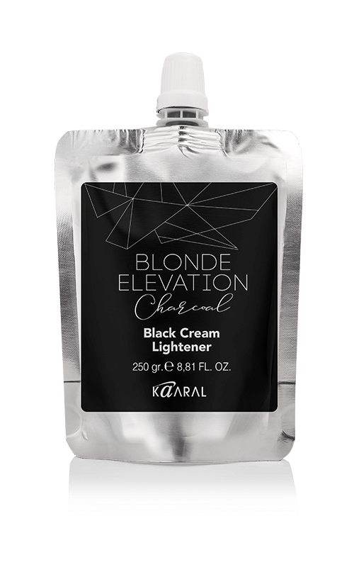 Kaaral Черный угольный осветляющий крем для волос Charcoal Black Cream Lightener, 250 мл (Kaaral, Blonde Elevation)