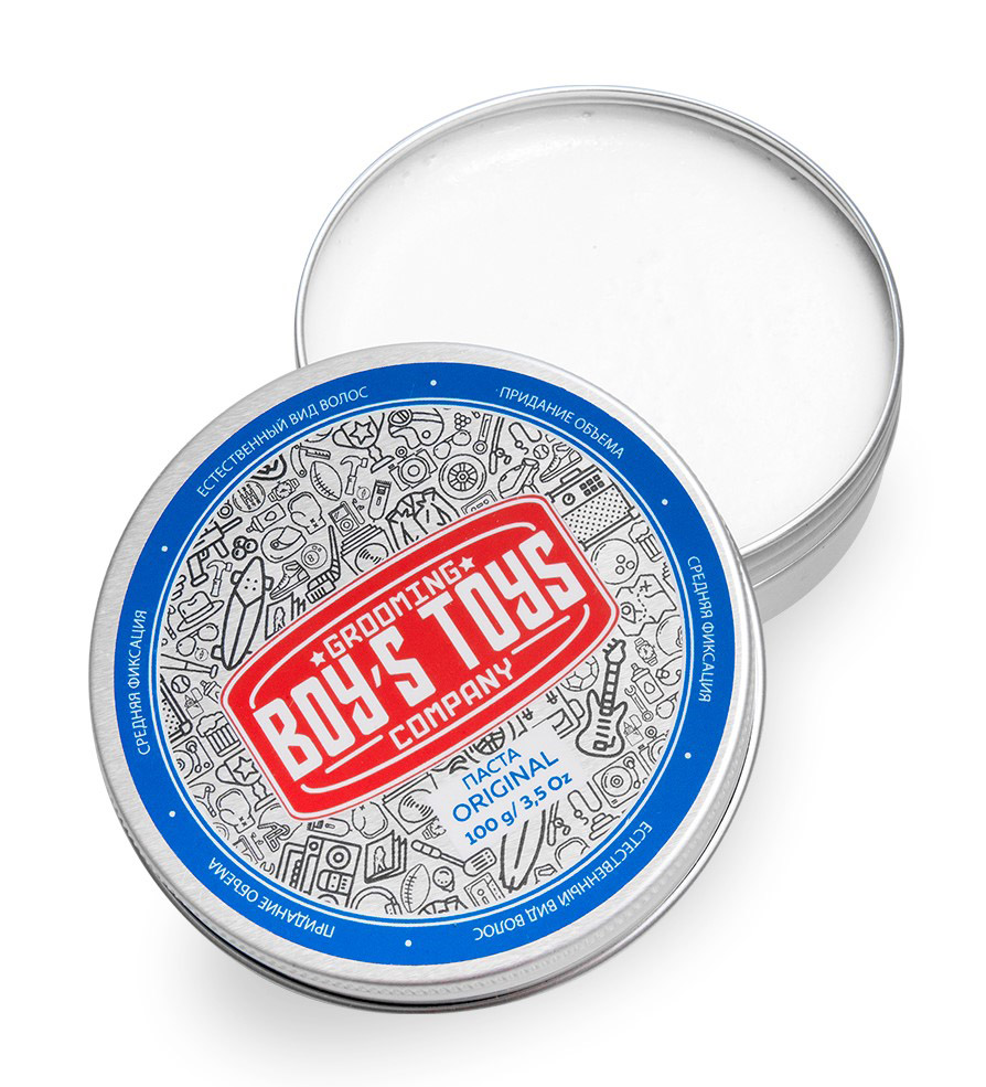  Паста для укладки волос средней фиксации с низким уровнем блеска Original Defining Matte Paste, 100 г (Boys Toys, Стайлинг) фото 1